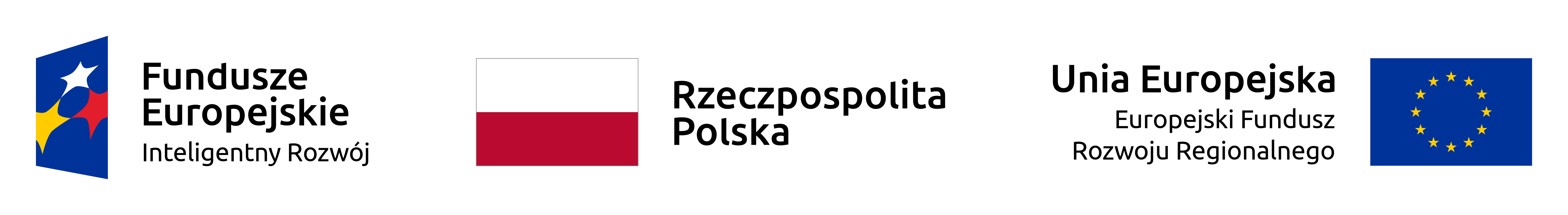 Zestawienie znaków Fundusze Europejskie Rzeczypospolita Polska Unia Europejska