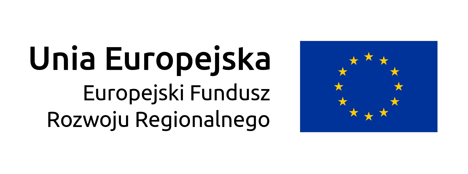 Znak Unia Europejska z Europejskim Funduszem Rozwoju Regionalnego